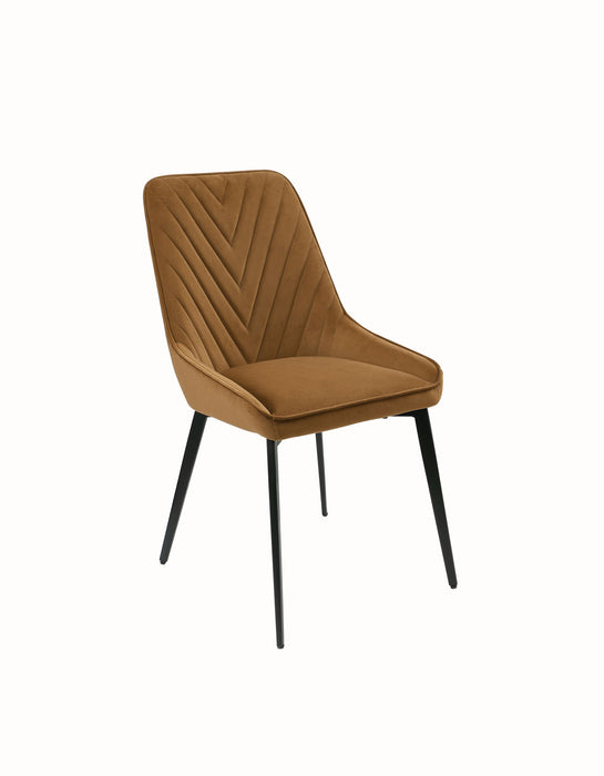 Lucia Uph Dn Chair - Cgnc/Blk
