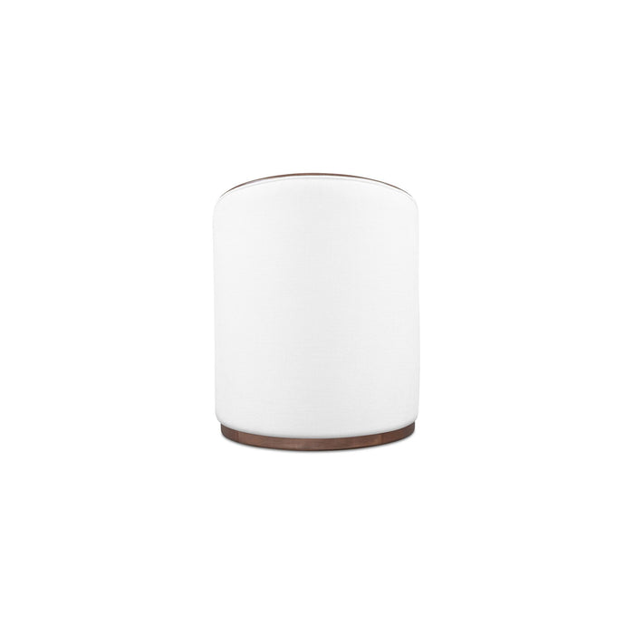 Rossi - Swivel Dining Chair - Cream / White