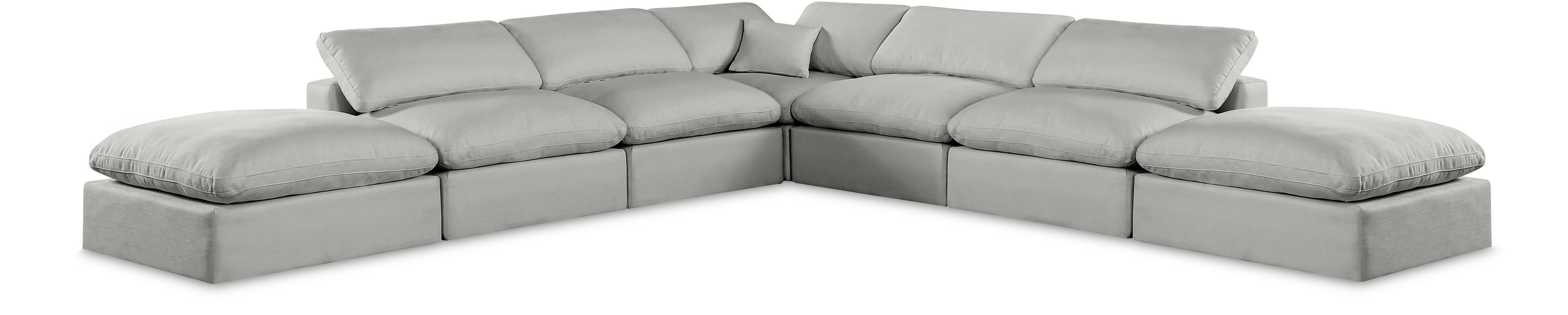 Comfy - 7 Piece Linen Modular Corner Sectional