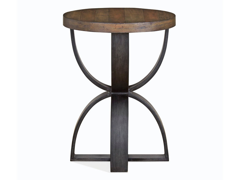 Bowden - Round Accent Table - Rustic Honey