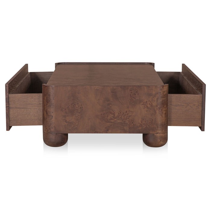 Gibson - Coffee Table - Burl / Brown