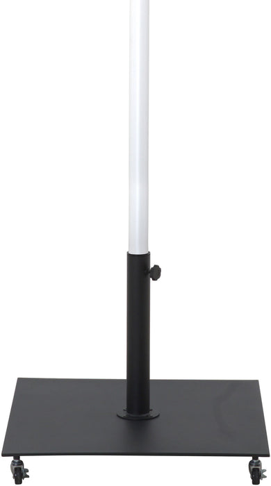Fiji - Aluminum Patio Umbrella With Square Black And White Base