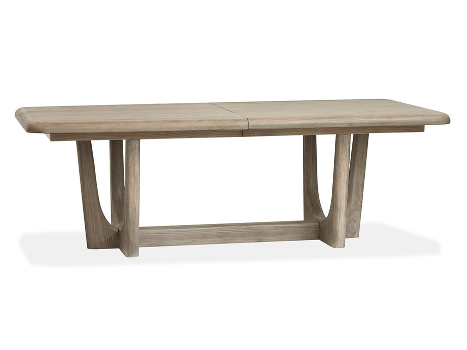 Braelyn - Extendable Trestle Dining Table - Dorian Grey