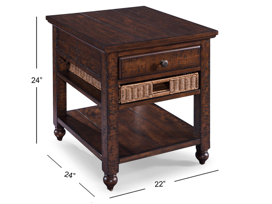 Cottage Lane - Wood Rectangular End Table - Coffee