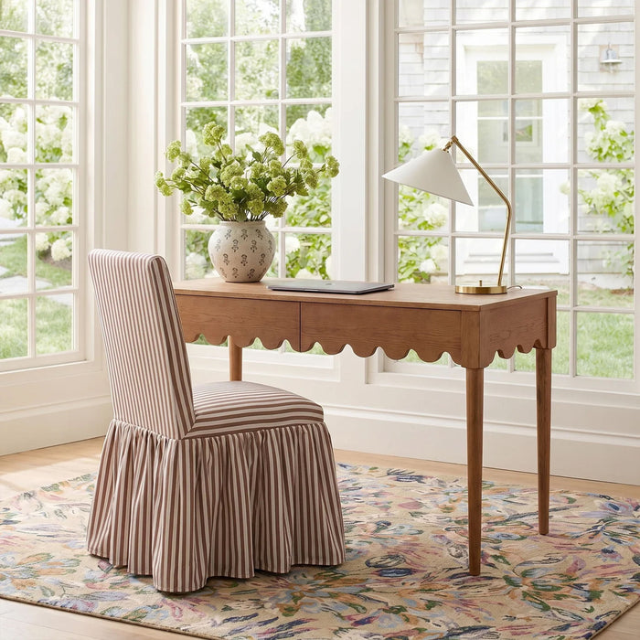 Gertrude - Striped Linen Dining Chair