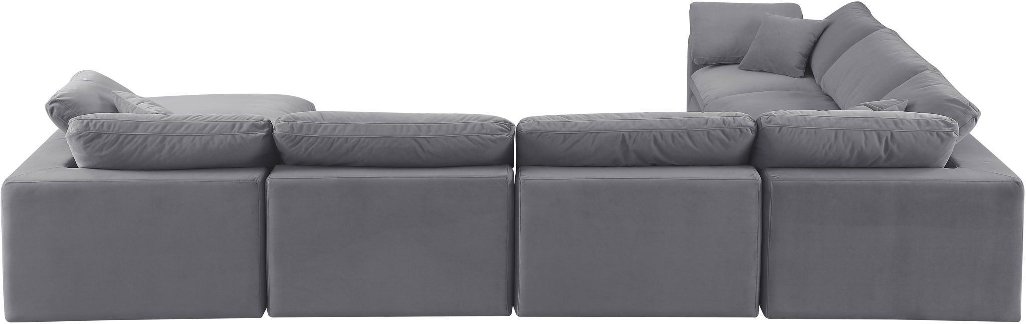 Comfy - 7 Piece Velvet Modular Sectional With Chaise