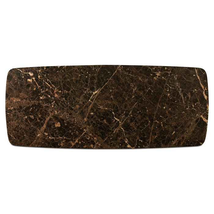 Daphne - Dining Table Large - Dark Emperador Marble / Brown