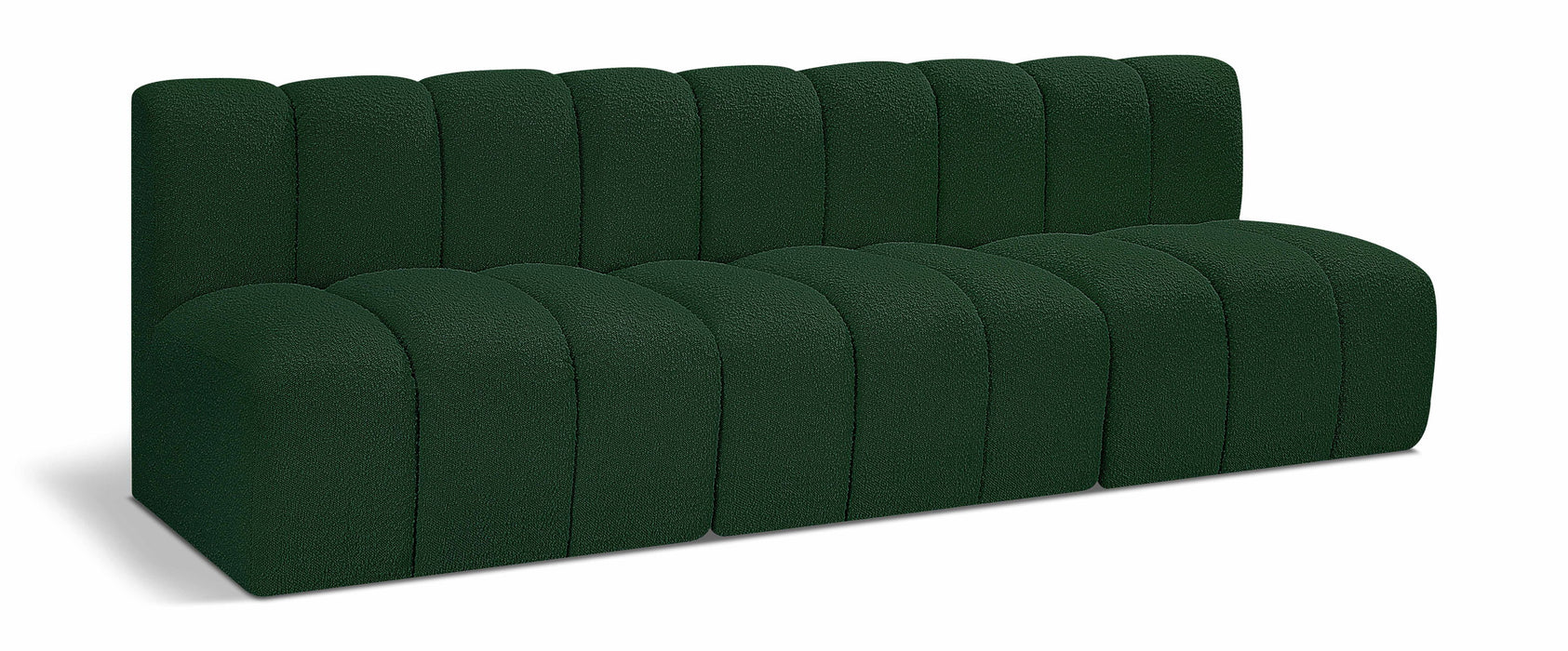 Arc - Boucle Fabric 3 Seats Modular Sofa