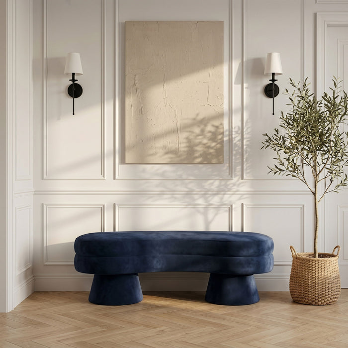 Zenna - Velvet Bench