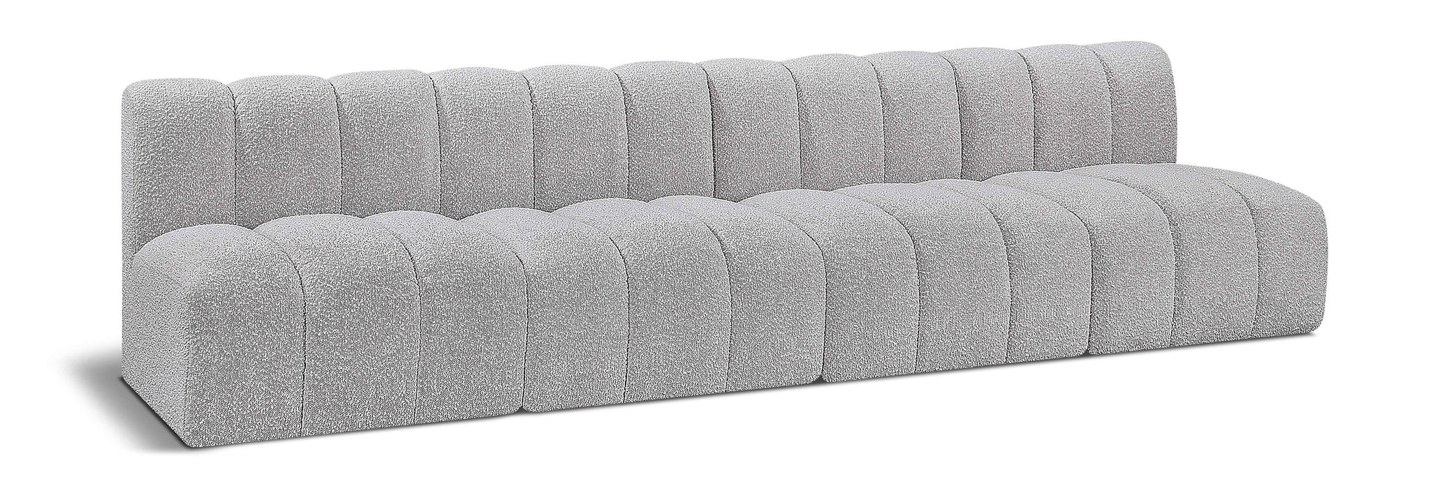Arc - Boucle Fabric 4 Seats Modular Sofa