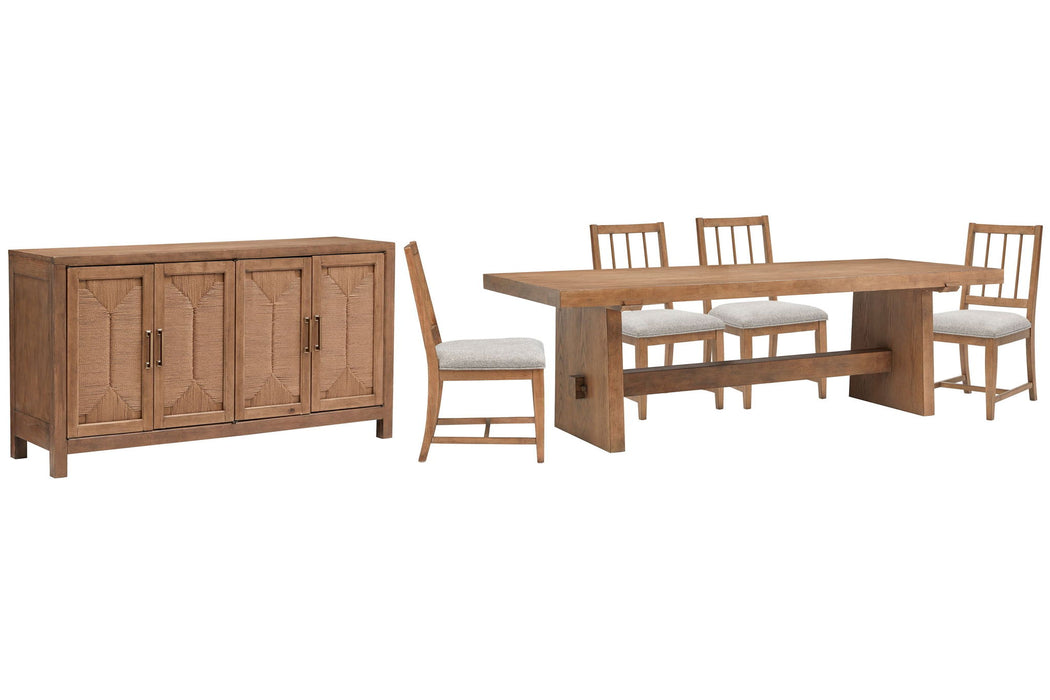 Lindon - Trestle Dining Table Set