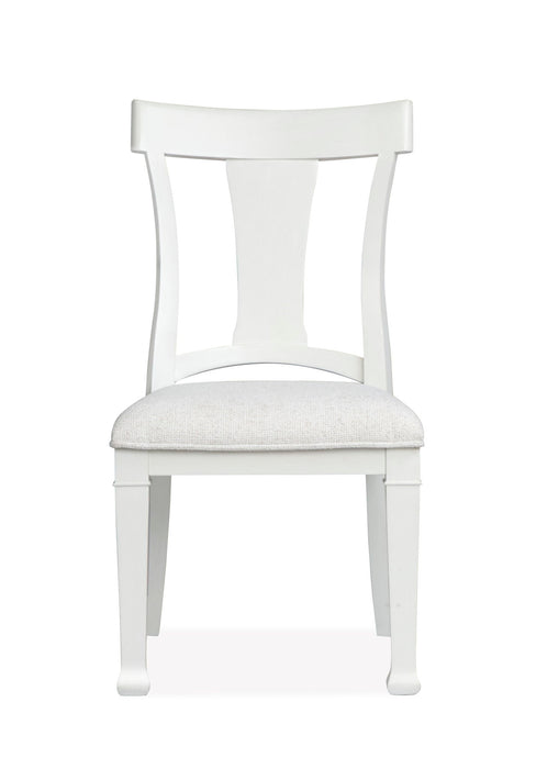 Kingston - Upholstered Side Chair (Set of 2) - Whisper White And Cerused Nutmeg