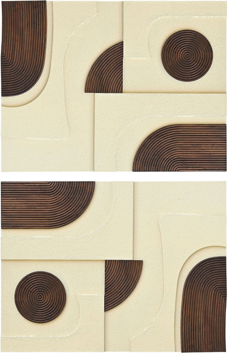 Element - Mango Wood 2 Piece Wall Art