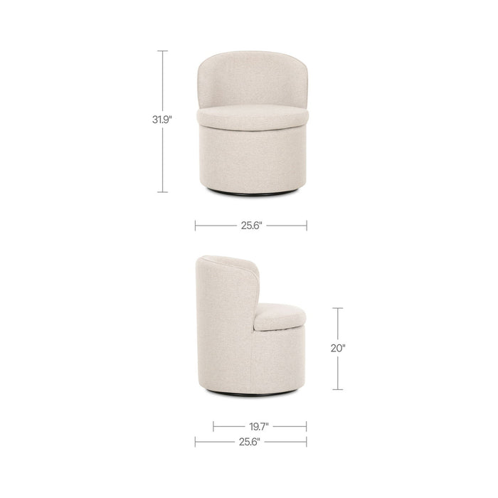 Dane - Swivel Chair - Oatmeal