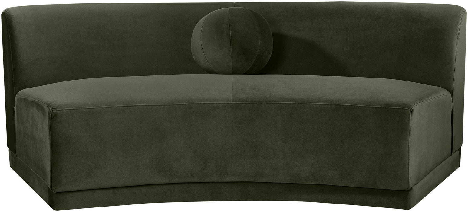 Avra - Velvet Performance Fabric Upholstered Armless Sofa