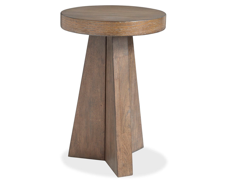 Lansbury - Round Accent End Table - Antique Wheat