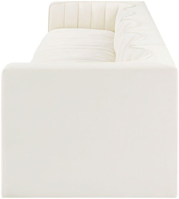 Rummi - Velvet Performance Fabric Upholstered 5 Piece Modular Sofa