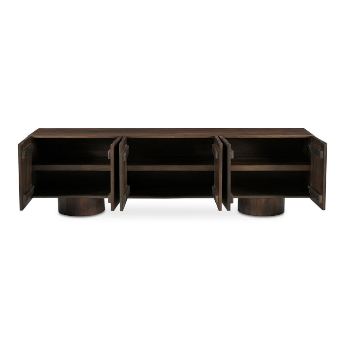 Hadley - Media Unit - Warm Brown