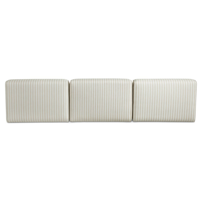 Sunseeker - 3 Piece Outdoor Sofa - Brown Stripe