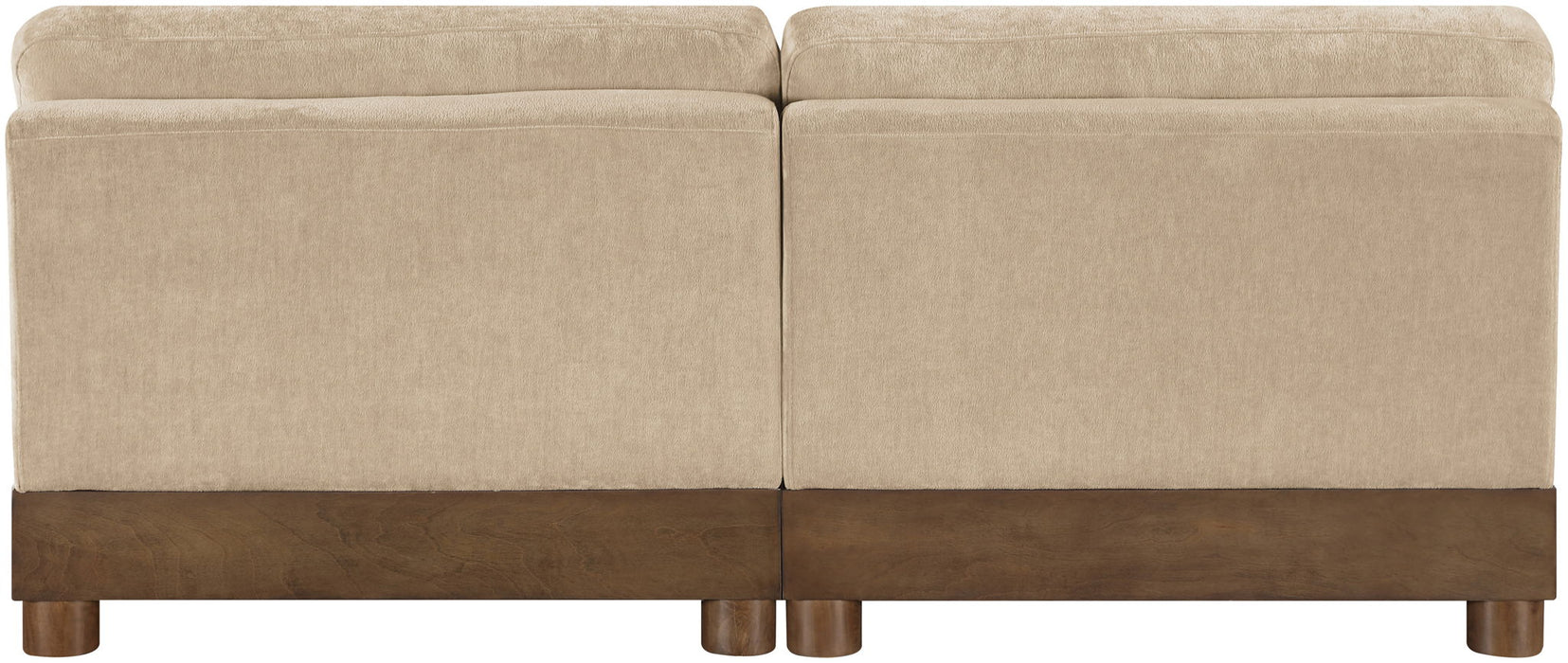 Turin - Fabric Upholstered Modular Armless Loveseat