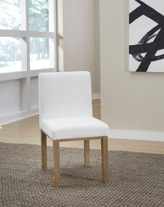 One Side Chair - Pearl/Bisque