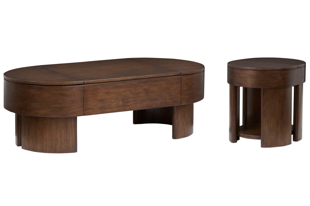 Holloway - Oval Lift Top Cocktail Table Set