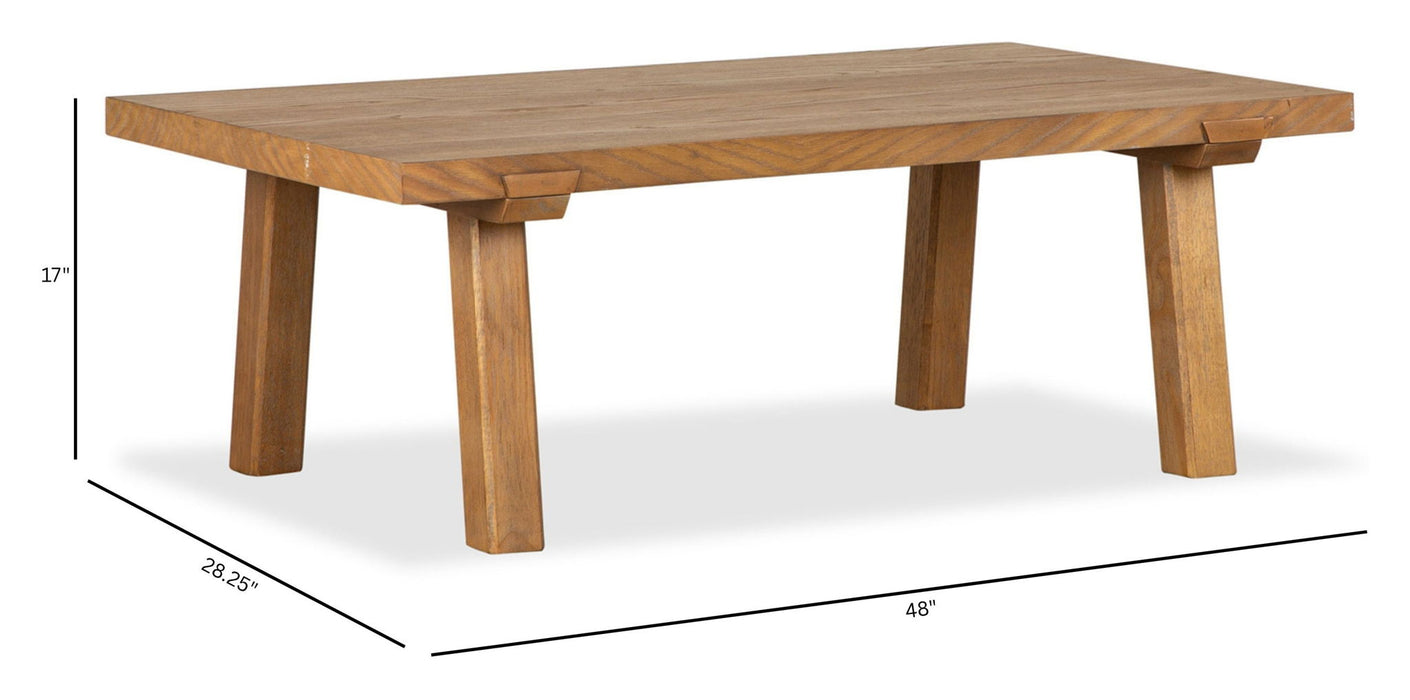 Lindon - Rectangular Cocktail Table - Belgian Wheat