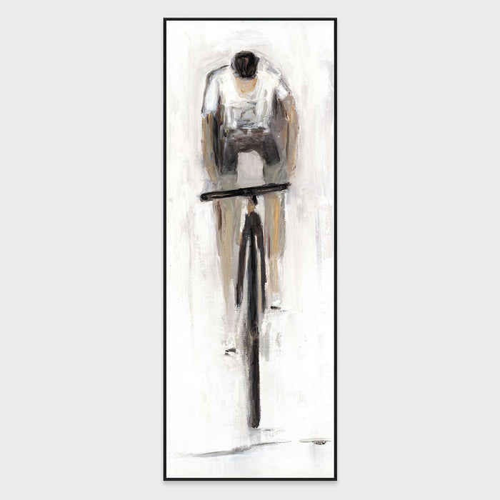 Dane - 30" x 80" Painting Art by Buddy Whitlock - White / Gray