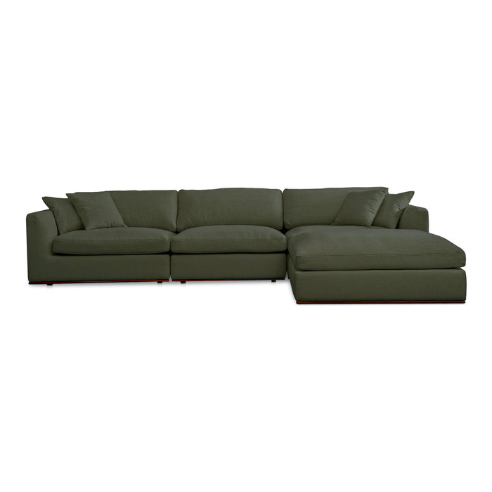 Rue - Lounge Modular Sectional - Deep Green