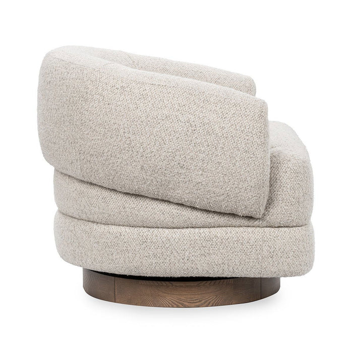 Chassia - Swivel Accent Chair - Dusty Beige