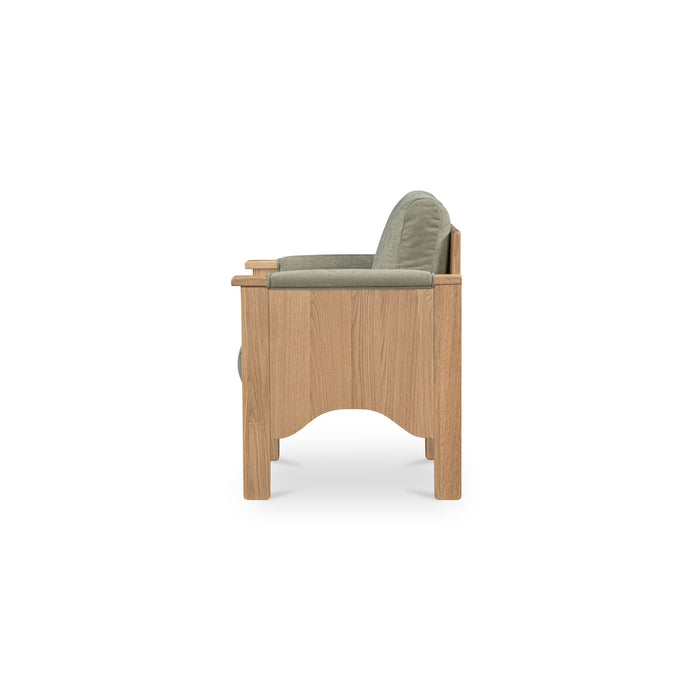 Bauer - Dining Chair - Sage Green / Light Brown