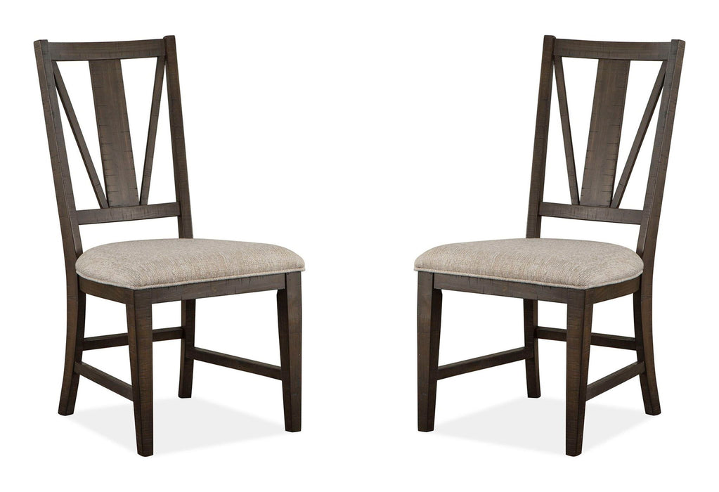 Westley Falls - Dining Side Chair With Upholstered Seat (Set of 2) - Graphite
