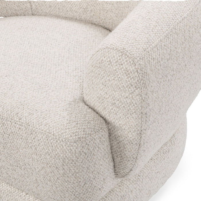 Chassia - Swivel Accent Chair - Dusty Beige
