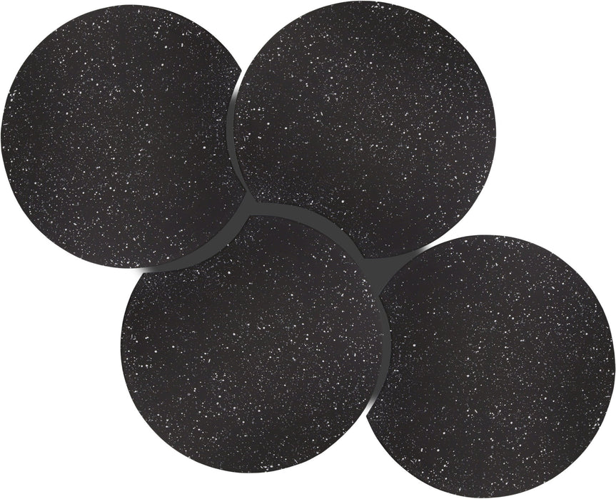 Dimple - 20" 4 Piece Modular Coffee Table - Terazzo Finish