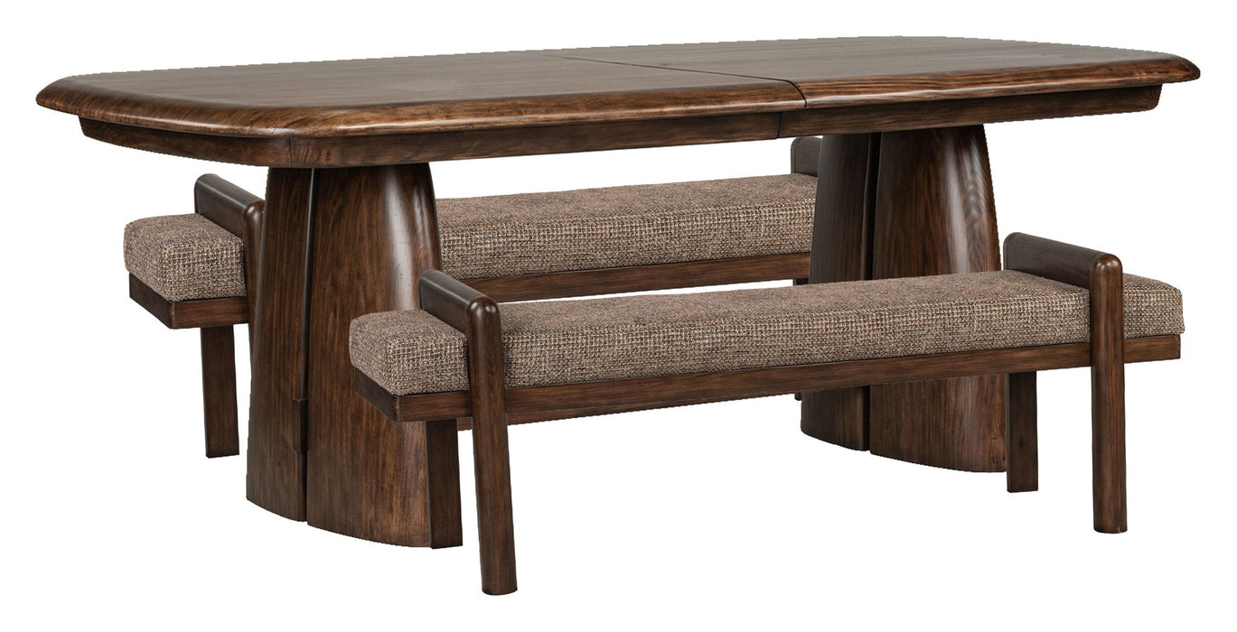 Belville - Extendable Trestle Dining Table Set