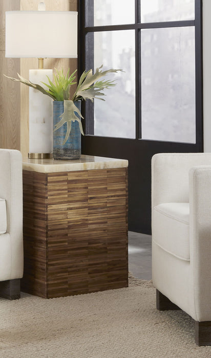 One Wd Tl Onx Sq End Tbl - T/O