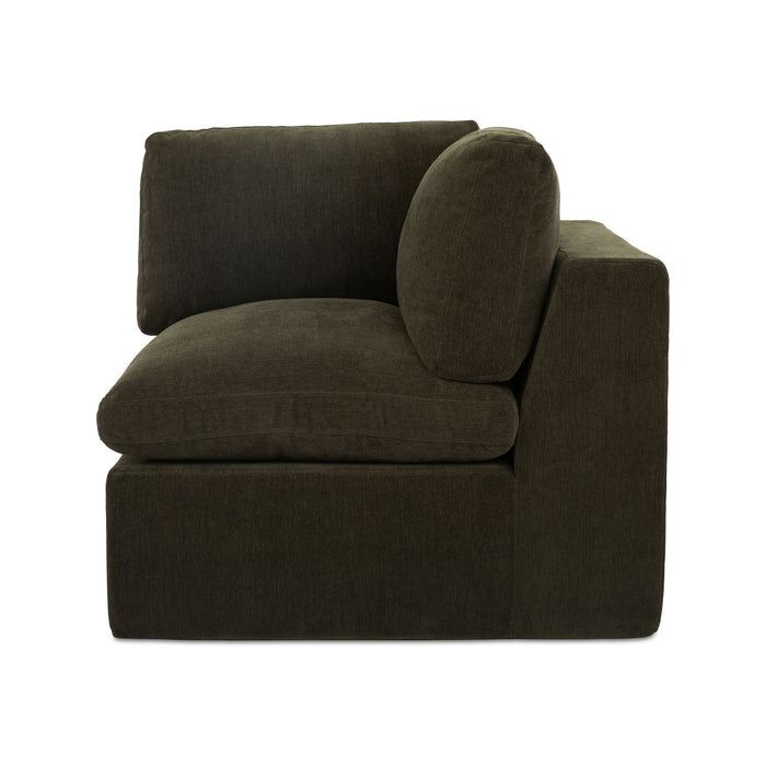Cates - Corner Chair - Dark Green