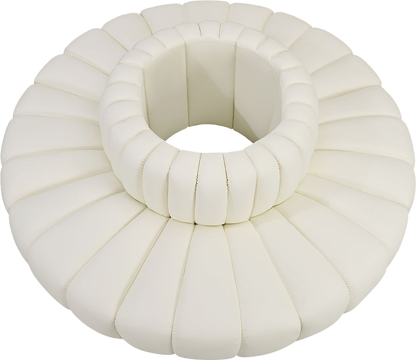 Arc - Faux Leather 8 Piece Round Modular Sofa