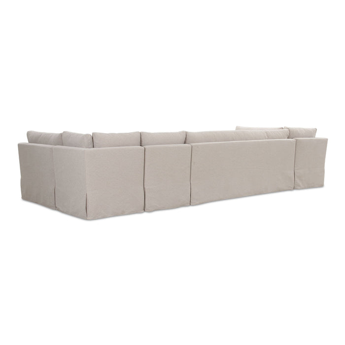 Fable - Slipcover Dining Banquette U-Shape - Beige