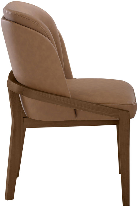 Navo - Vegan Leather Upholstered Dining Chair - Brown