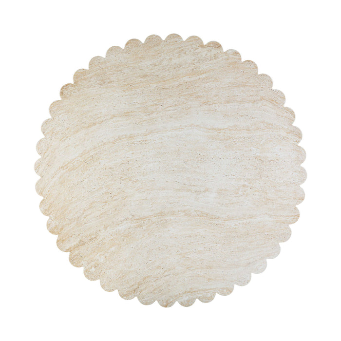 Blossom - Indoor / Outdoor Round Dining Table - Washed Travertine