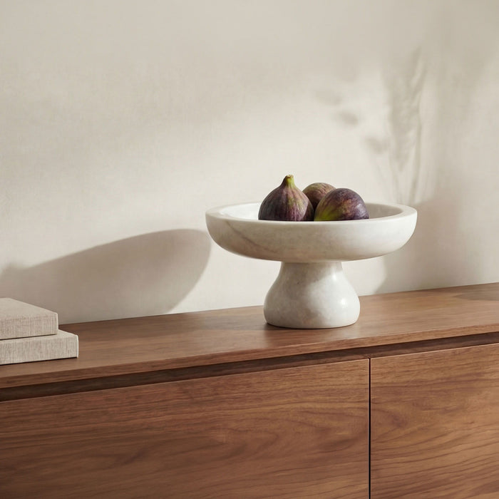 Palermo - Pedestal Bowl - White