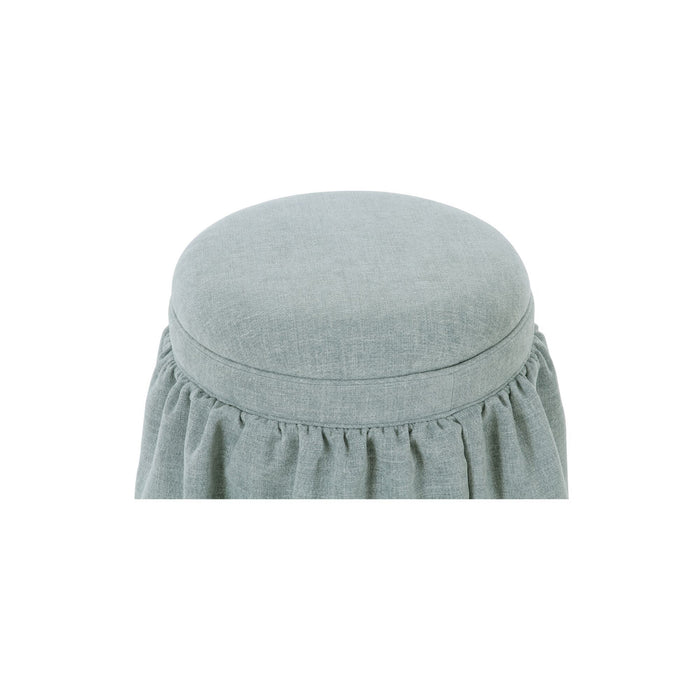 Heidi - Storage Ottoman - Light Blue