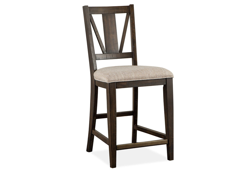 Westley Falls - Counter Chair With Upholstered Seat (Set of 2) - Graphite