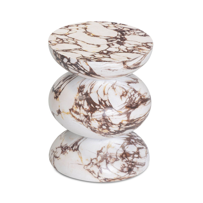 Pia - Indoor / Outdoor Concrete Side Table - Red