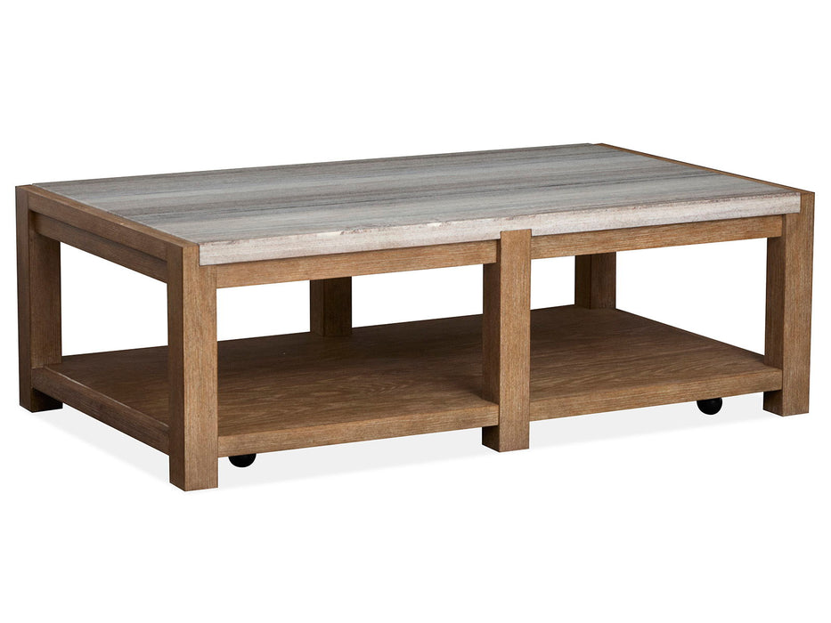 Plum Creek - Rectangular Cocktail Table With Casters