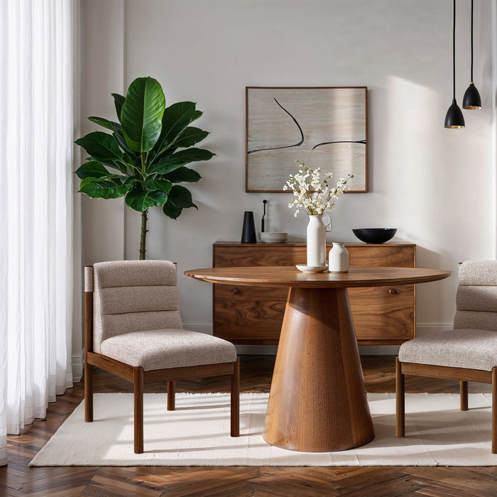 Eloura - Linen Textured Fabric Dining Chair (Set of 2)