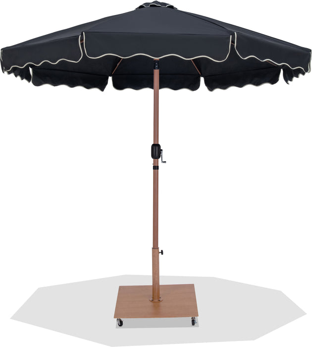 Amalfi - Aluminum Patio Umbrella - Light Brown Base / Light Brown Pole