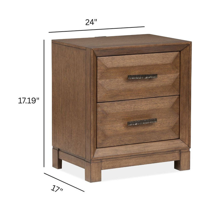 Callisto - Drawer Nightstand - Bourbon Brown