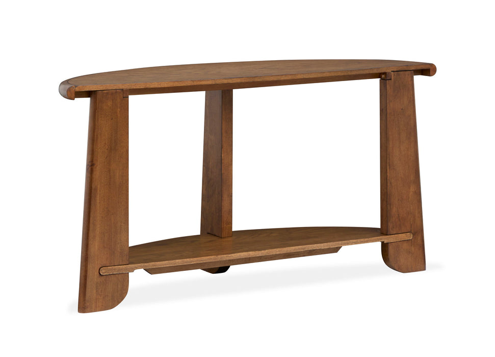 Tanner - Demilune Sofa Table - Tawny Brown
